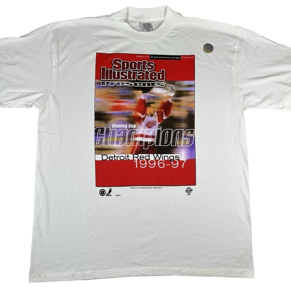 Silver Mountain Sportswear Other - Vintage Detroit Red Wings 1997 Stanley Cup Champs T-Shirt Mens XL White NHL